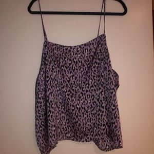 NWT  Nordstrom BP purple leopard tank